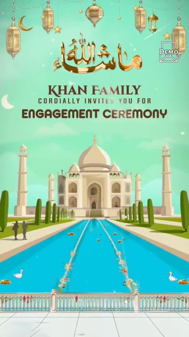 Muslim theme invitation_1729