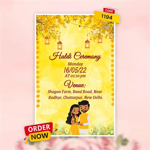 Wedding invitation frame 5
