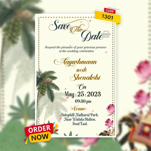 Save the Date invitation frame 5
