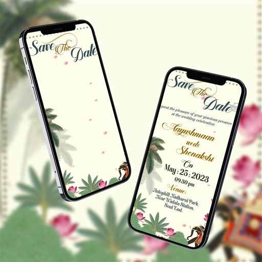 Save the Date invitation frame 3