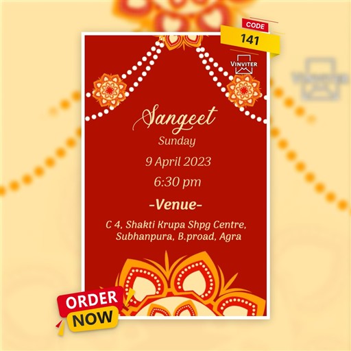 Halid , Sangeet & Wedding invitation frame 5