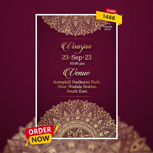 Ganesh Chaturthi invitation frame 5