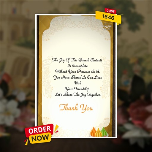 Ganesh Chaturthi Invitation invitation frame 6