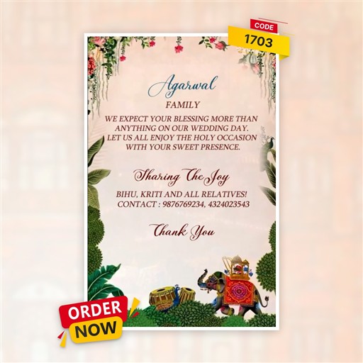 Wedding Invitation Walking invitation frame 6